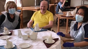Manchester care home enjoys afternoon tea